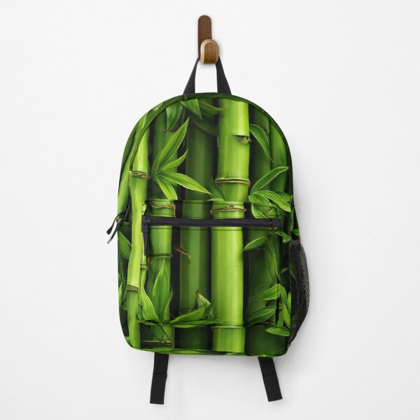 Item preview, Green Bamboo Stalks and Leaves – Tropical Zen Botanical Nature Pattern designed and sold by Kaleidoscope Print.