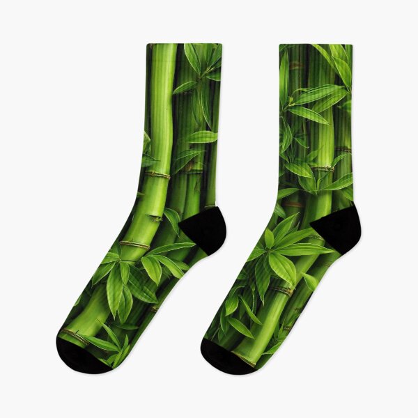 Item preview, Green Bamboo Stalks and Leaves – Tropical Zen Botanical Nature Pattern designed and sold by Kaleidoscope Print.