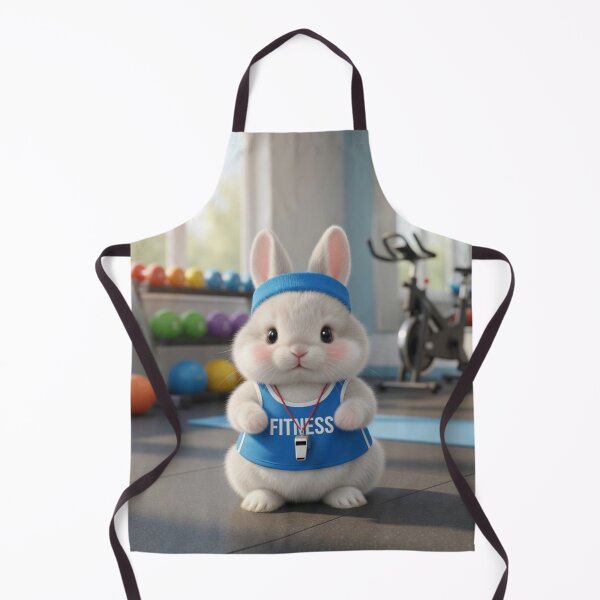 Item preview, Cute Fitness Bunny Coach – Cute Gym Rabbit Workout designed and sold by lovelistivkaa.