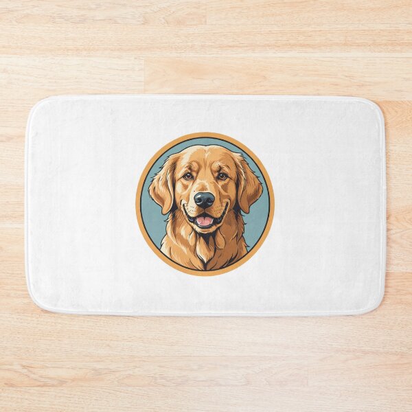 Item preview, Golden Retriever Face Portrait Circular Badge Emblem – Golden retriever mom gift designed and sold by michallechowicz.