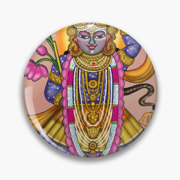 Item preview, Shree Nath Ji Digital Drawing | Shrinathji Krishna Hindu Deity Artwork designed and sold by Harshit_Digital_Arts.