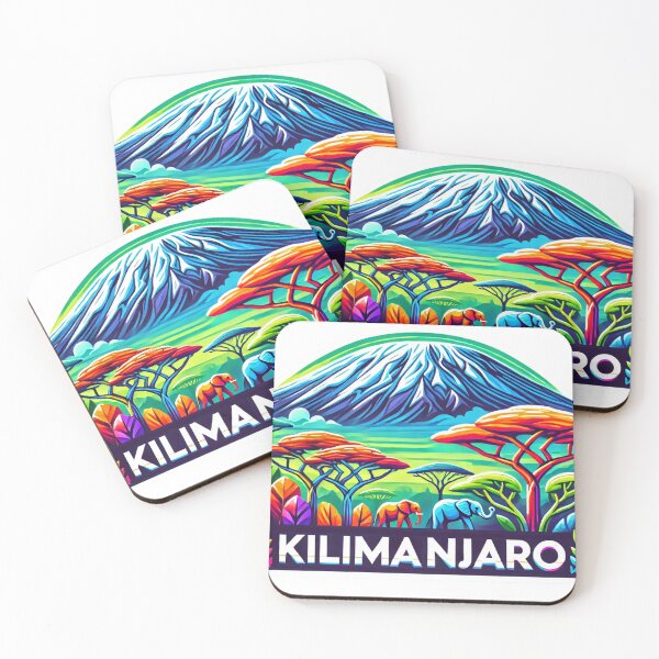 Item preview, Mount Kilimanjaro – African Savannah, Elephants & Mountain Travel Art designed and sold by ChicClicker.
