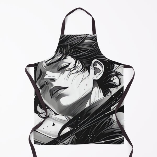 Item preview, Space Girl with Flowing Hair - Cosmic Black and White Illustration designed and sold by DarkinkArtPrint.