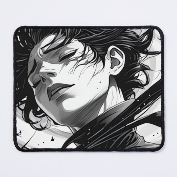 Item preview, Space Girl with Flowing Hair - Cosmic Black and White Illustration designed and sold by DarkinkArtPrint.