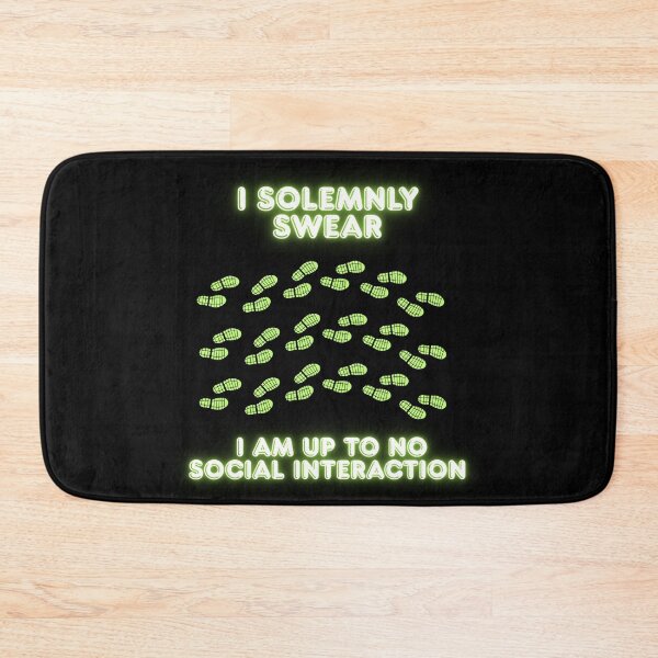 Item preview, I Solemnly Swear No Social Interaction Funny Wizard Parody designed and sold by Mircea786.