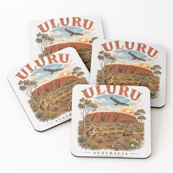 Item preview, Uluru Australia National Park Vintage Outback Travel Poster Art designed and sold by Yellowriversss.