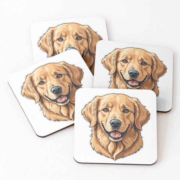 Item preview, Golden Retriever Face Portrait Hand-Drawn Sketch Style – Golden retriever mom gift designed and sold by michallechowicz.