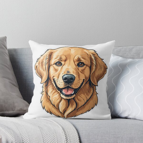 Item preview, Golden Retriever Face Portrait Hand-Drawn Sketch Style – Golden retriever mom gift designed and sold by michallechowicz.