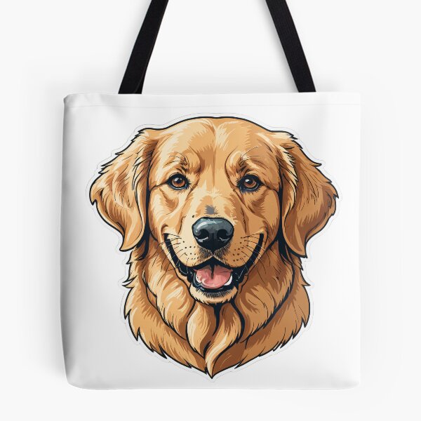 Item preview, Golden Retriever Face Portrait Hand-Drawn Sketch Style – Golden retriever mom gift designed and sold by michallechowicz.