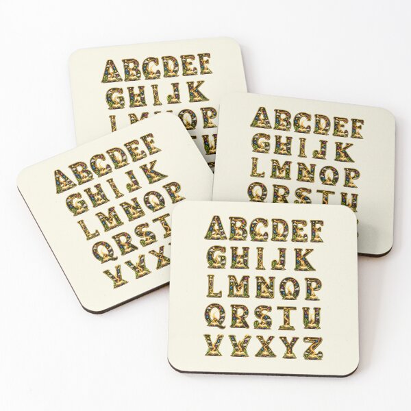 Item preview, ABC Alphabets Poster - Magical ABC Wall Art for Kids, Nursery and Classroom designed and sold by yochatees.