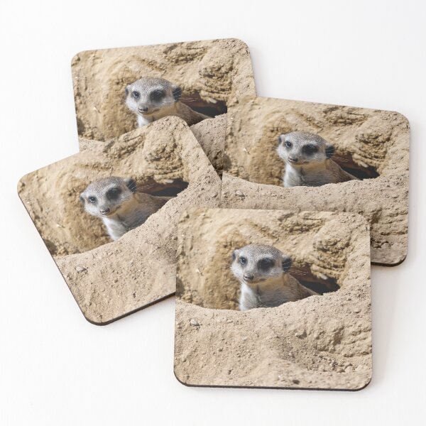 Item preview, Meerkat Wildlife Art Painterly Burrow Portrait designed and sold by Vac1.