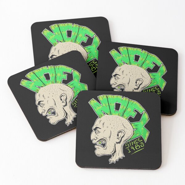 Item preview, Estética skate punk de los 90 - Gráfico mohicano verde neón___NÔFX designed and sold by PunkRockMerch.