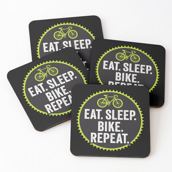 Item preview, Eat Sleep Bike Repeat Bicycle Rider Cycling Gear designed and sold by Photo-Sphere101.