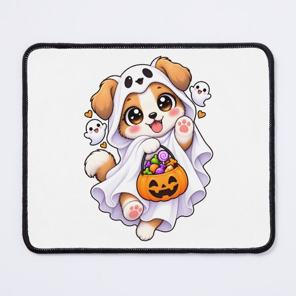 Item preview, Spooky Ghost Dog – Cute Kawaii Veterinary Halloween designed and sold by Bettybee00.