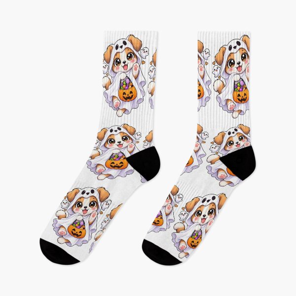 Item preview, Spooky Ghost Dog – Cute Kawaii Veterinary Halloween designed and sold by Bettybee00.