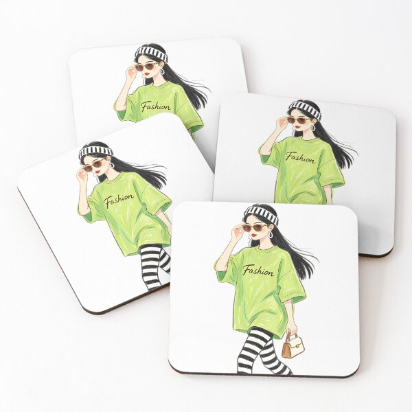 Item preview, Chic Street Style Fashion Girl Illustration  designed and sold by Bondingbonding.