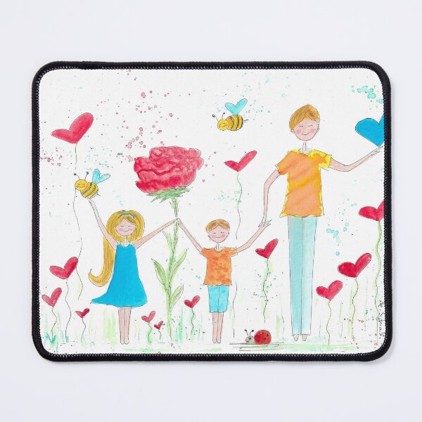 Item preview, May Spring Days - Family Watercolor Illustration designed and sold by AleSighinolfi.