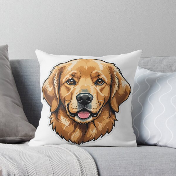 Item preview, Golden Retriever Face Portrait Chrome Metallic 3D – Golden retriever mom gift designed and sold by michallechowicz.