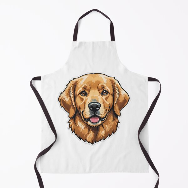 Item preview, Golden Retriever Face Portrait Chrome Metallic 3D – Golden retriever mom gift designed and sold by michallechowicz.