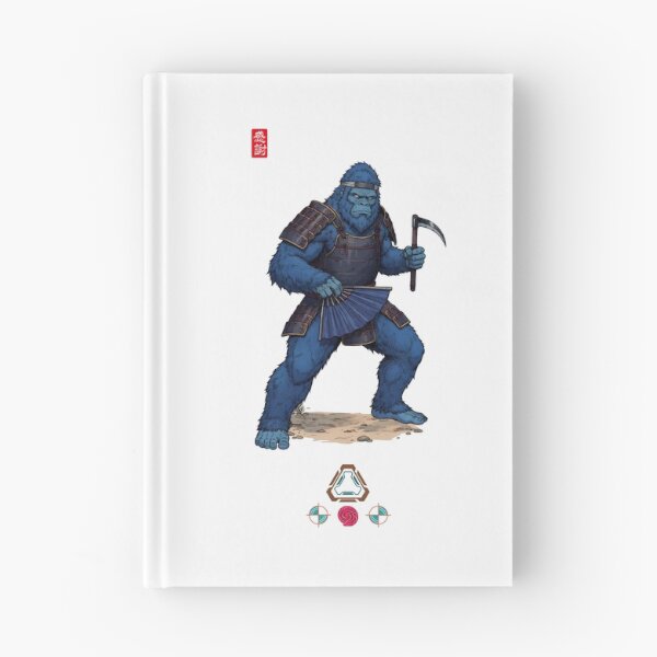Item preview, Guardian Blue Bigfoot with Tessen and Kama designed and sold by Whimsy Trail Co.