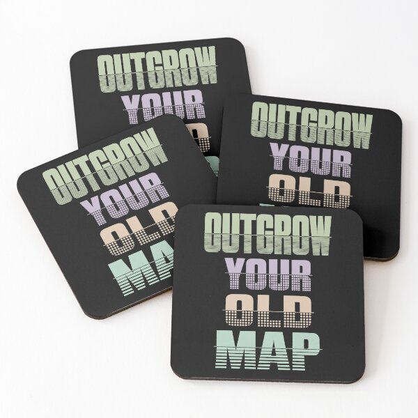 Item preview, Outgrow Your Old Map Personal Growth Quote designed and sold by the-dovlat.