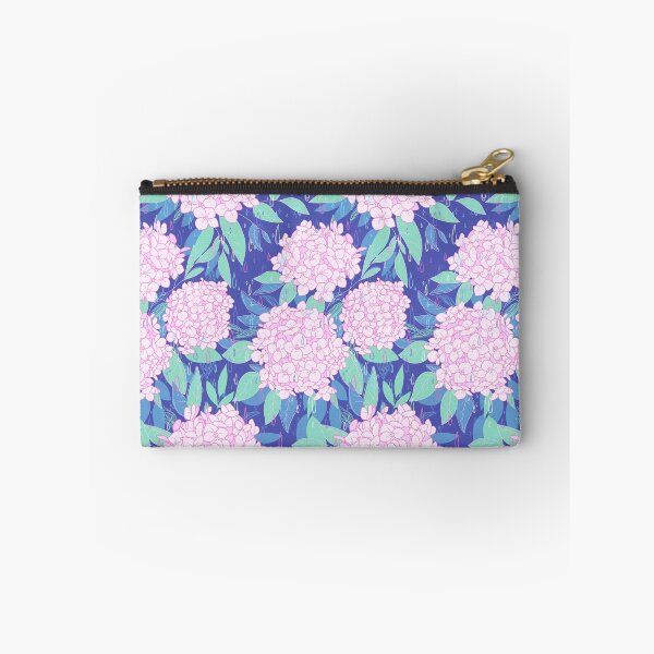 Item preview, Magic Hydrangea - Pink on Blue designed and sold by prynadd / Alena's Magic Patterns.