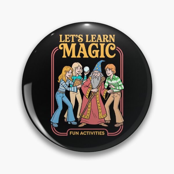 Item preview, Let's Learn Magic Funny Fantasy RPG Wizard Book Cover designed and sold by GrandeDuc.