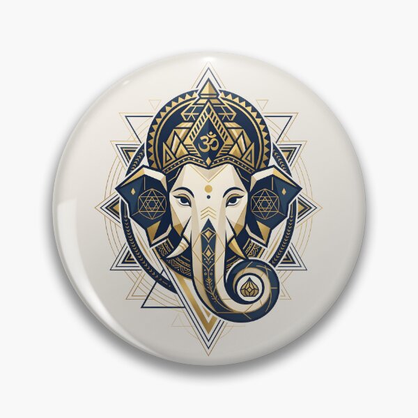 Item preview, Lord Ganesha Sacred Geometry Spiritual Art designed and sold by hutofdesigns.