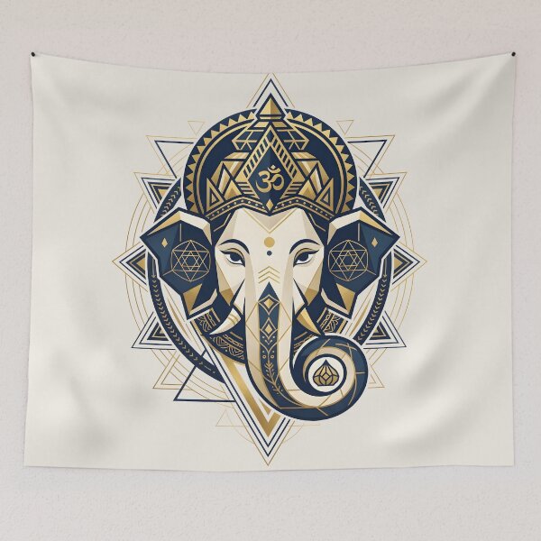 Item preview, Lord Ganesha Sacred Geometry Spiritual Art designed and sold by hutofdesigns.