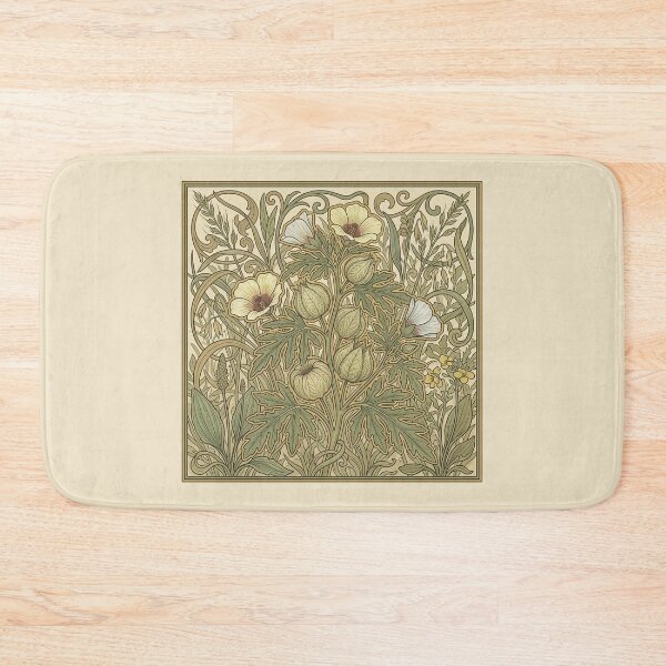 Item preview, Hibiscus Trionum - Flower of an Hour Art Nouveau Botanical Print designed and sold by FreiherrPK.