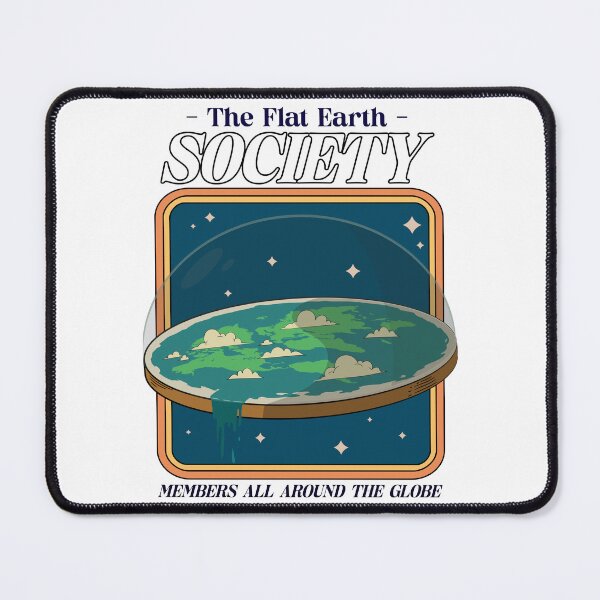 Item preview, The Flat Earth Society Members All Around The Globe - Retro Art designed and sold by chatzous.