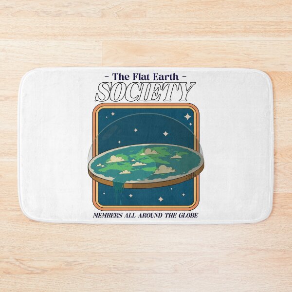 Item preview, The Flat Earth Society Members All Around The Globe - Retro Art designed and sold by chatzous.