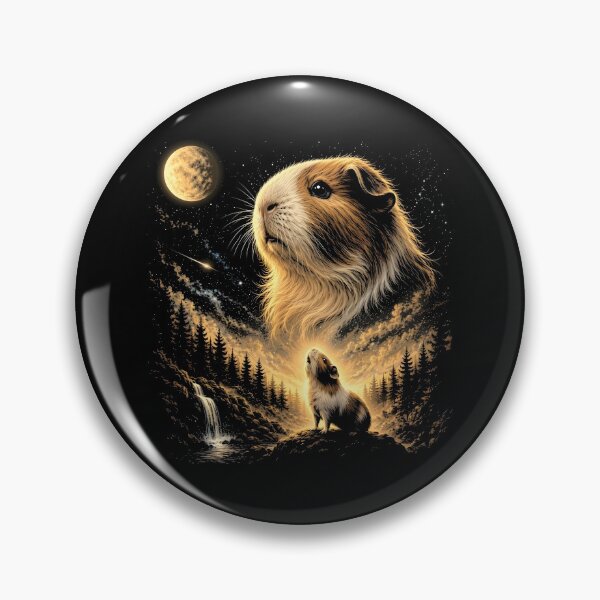 Aperçu de l'œuvre Cochon d'Inde hurlant à la lune créée et vendue par hesotendes.