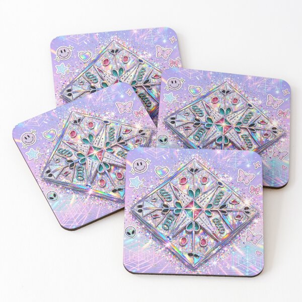 Item preview, Glittery Holographic 6D Hyper Mandala Vibes designed and sold by ChinzorigBAY.