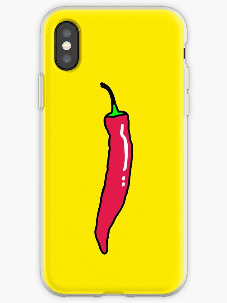 "Spicy Red Hot Chili Pepper" iPhone Cases & Covers by