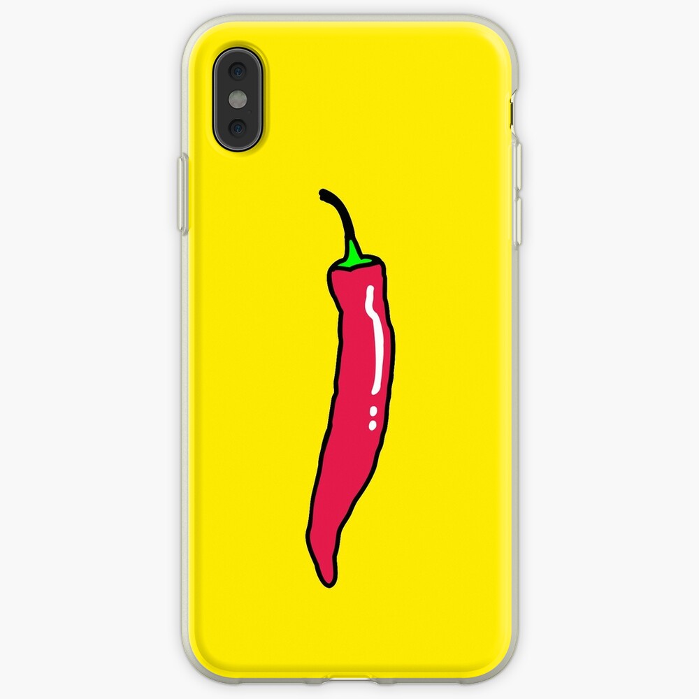 "Spicy Red Hot Chili Pepper" iPhone Case & Cover by