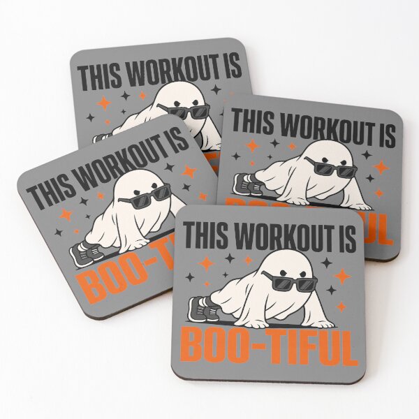 Item preview, This Workout Is Boo-Tiful Halloween Fitness Design designed and sold by MOCH- ART.