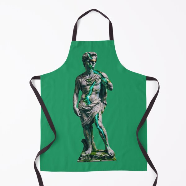 Item preview, Cyber Statue Emerald Kintsugi Vaporwave Sculpture Art designed and sold by RDproject.