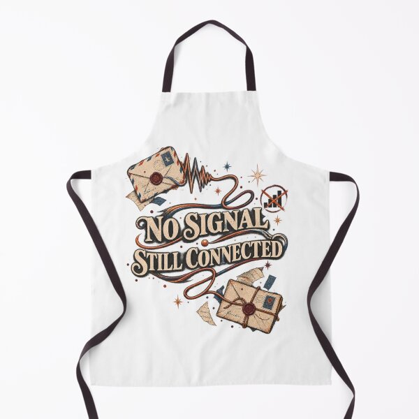 Item preview, No Signal Still Connected – Analog Friendship & Snail Mail Typography designed and sold by Golden Era Studio.