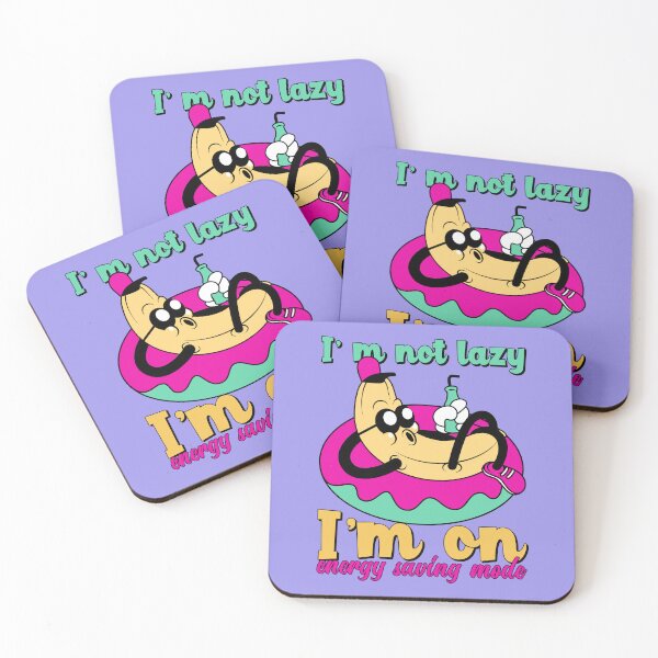 Item preview, I'm Not Lazy I'm On Energy Saving Mode -  Banana Retro Art designed and sold by chatzous.
