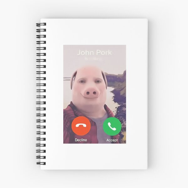 Item preview, John Pork Is Calling Meme designed and sold by kree-cutter.