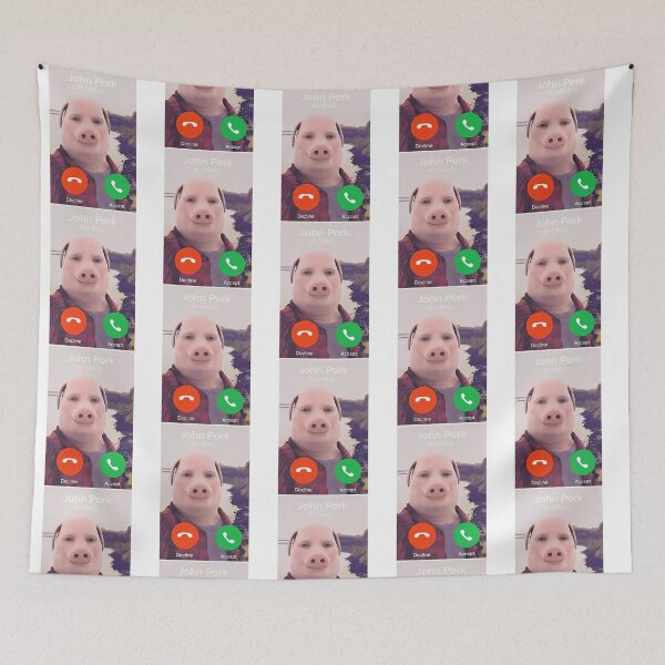 Item preview, John Pork Is Calling Meme designed and sold by kree-cutter.