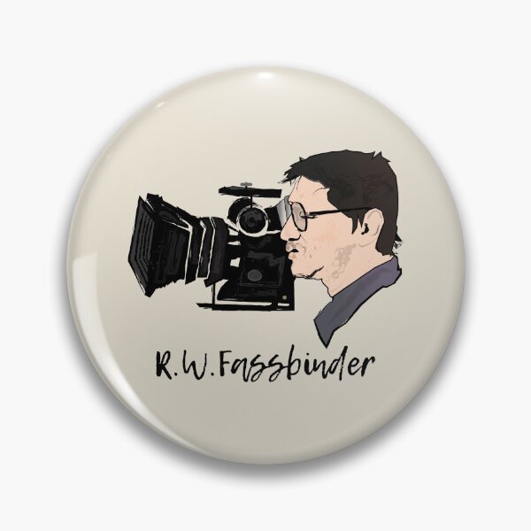 Item preview, Rainer Werner Fassbinder – Filming Minimalist Illustration designed and sold by FULLER FACTORY.