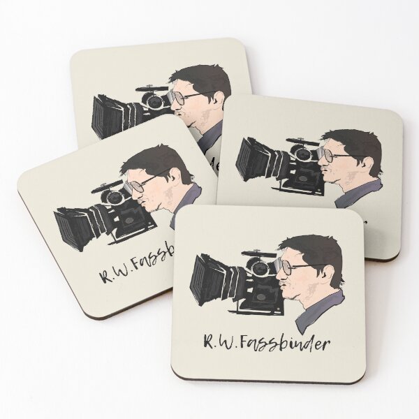 Item preview, Rainer Werner Fassbinder – Filming Minimalist Illustration designed and sold by FULLER FACTORY.