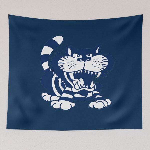 Item preview, Mighty Cats Retro Logo Drawing designed and sold by Luke Foran Sports Art.