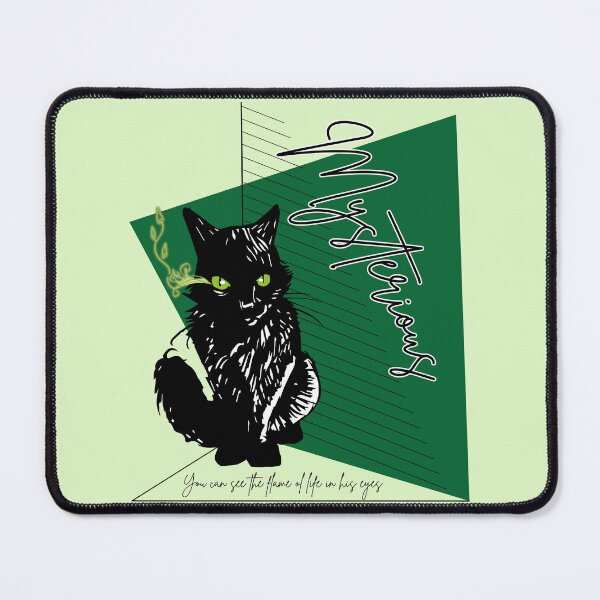 Item preview, Mysterious Only pen cat sketch with colors designed and sold by Konopikyu.