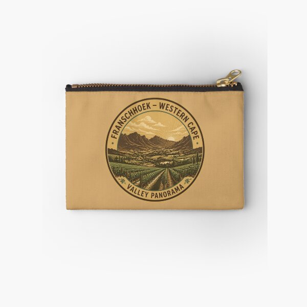 Item preview, Franschhoek Valley Panorama Round Badge South Africa designed and sold by The Digital Compass.