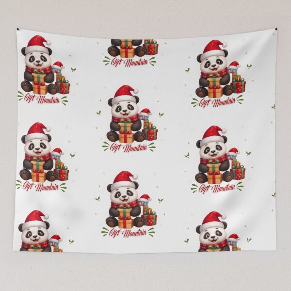 Item preview, Festive Christmas Panda with Gifts | Cute Winter Holiday Art  Description: designed and sold by EnginerdStudio.