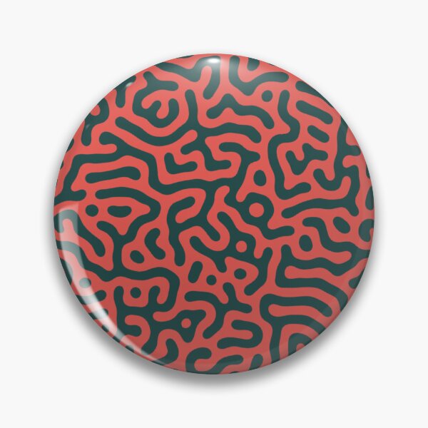 Item preview, Coral Red Organic Turing Pattern  designed and sold by GraymanGraphic.