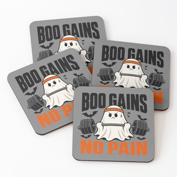Item preview, Boo Gains No Pain Halloween Fitness Design designed and sold by MOCH- ART.